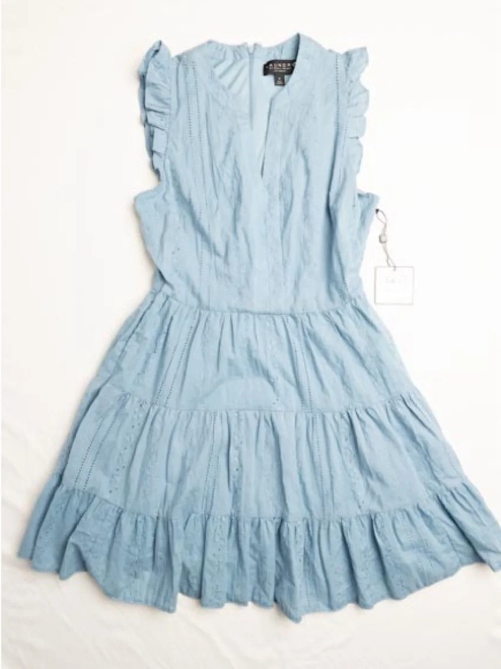 powder blue dresses Minka Powder Blue Satin Dress main image 1